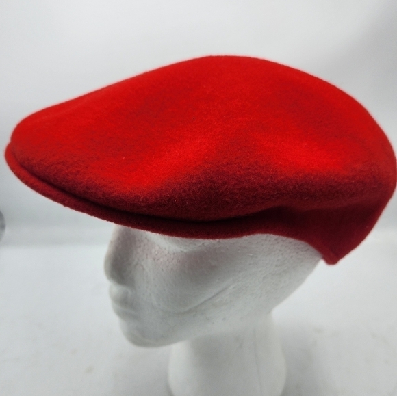 KANGOL Vintage Made in England KANGOL Cap 100% Pure Virgin Wool IN Red Size L